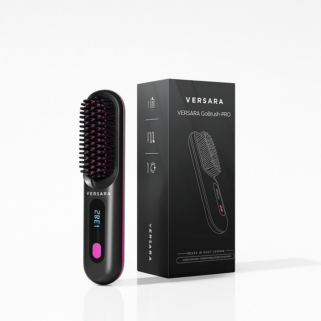 Versara Portable Straightener Brush - GoBrush PRO
