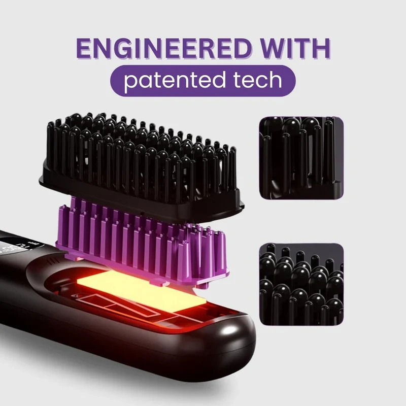 Versara Portable Straightener Brush - GoBrush PRO