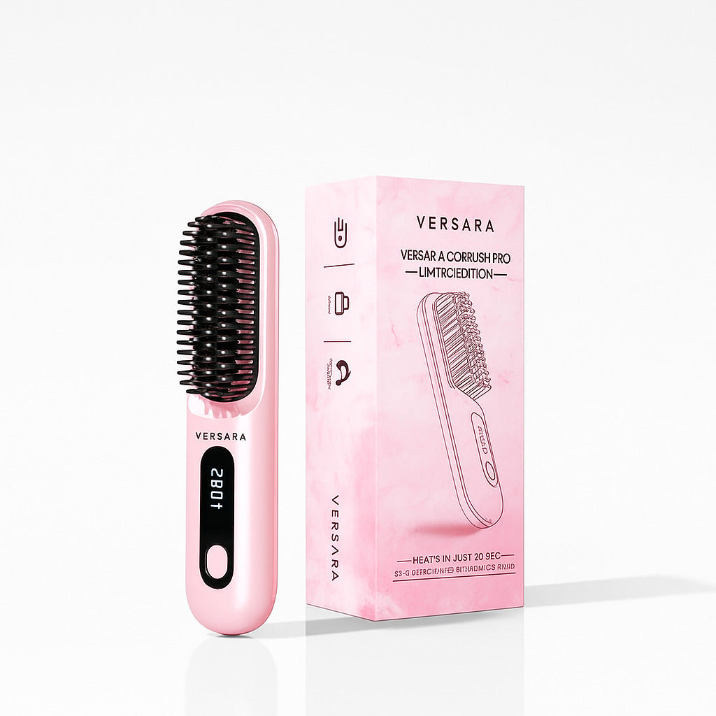 Versara Portable Straightener Brush - GoBrush PRO