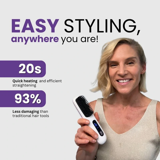 Versara Portable Straightener Brush - GoBrush PRO
